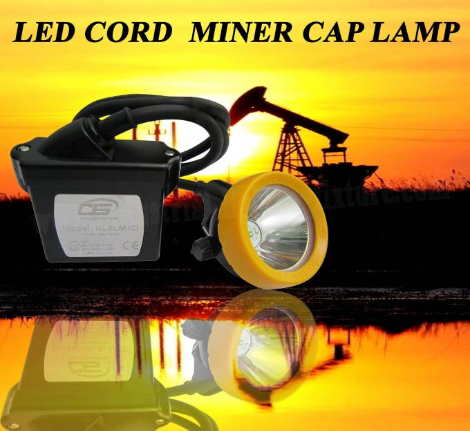 CE/ATEX del faro dei minatori delle miniere di carbone di volt LED di dc 4,2 con 15000 lux KL5LM 0
