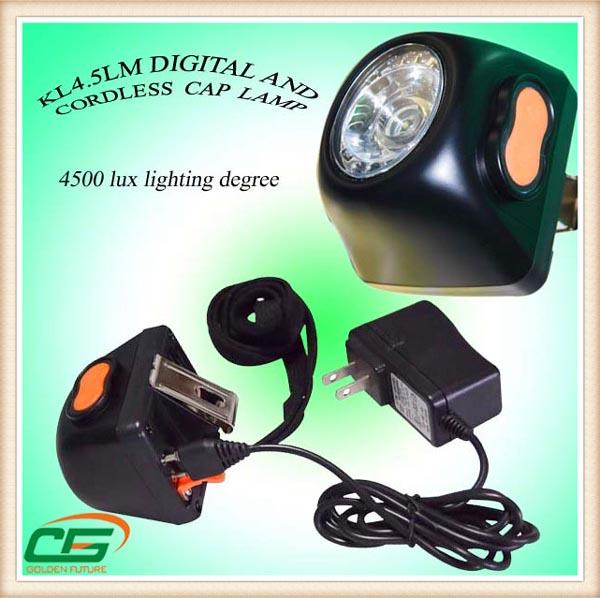 Msha ha approvato le luci ricaricabili del casco LED di estrazione mineraria 4.5ah, lampada di cappuccio senza cordone impermeabile dei minatori 2