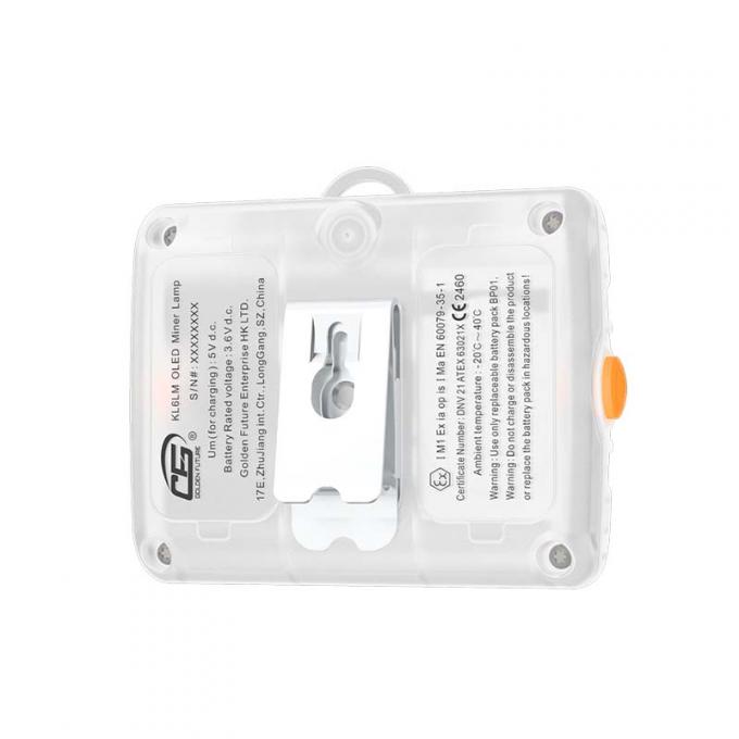 Lampada frontale da miniera antideflagrante KL6LM approvata ATEX, LED 15000 Lux, design senza fili 3