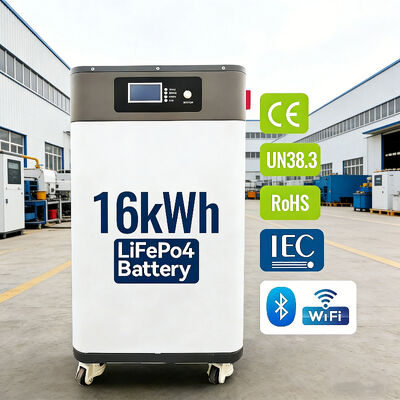 16KWh LiFePO4 Split Grade a Battery NK006 51.2V 314Ah 10KW Inverter Energia solare Ammagazzinamento di energia domestica con Smart BMS
