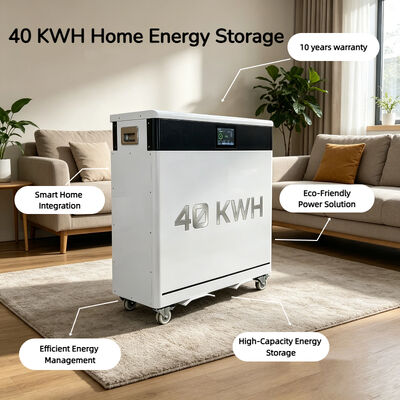 51.2 800Ah 15kwh 20kwh 30kwh 40kwh Grade a LiFePO4 Celle per la casa Batteria di accumulo di energia Smart BMS integrato con 6000+ cicli profondi