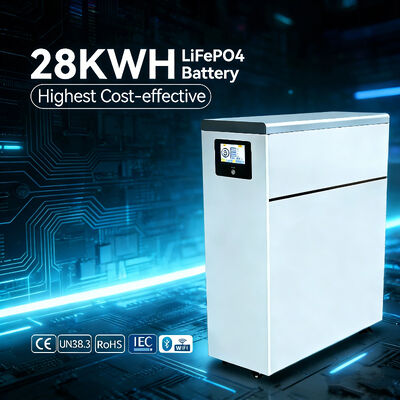 NK008 28 kwh Energia solare 51.2v 48v Lifepo4 Battery Pack Sistema energetico domestico con monitor BMS e LCD integrato