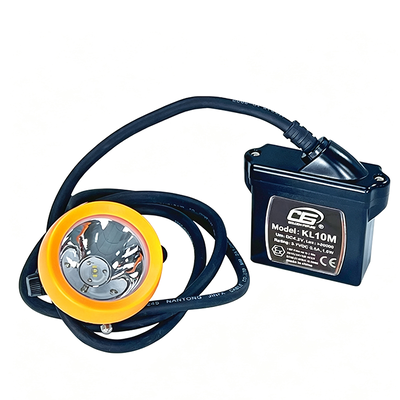 10Ah batteria agli ioni di litio 25000Lux uscita IP68 resistente all'acqua luce mineraria lampada a testa miniera lampada a cappuccio sotterraneo