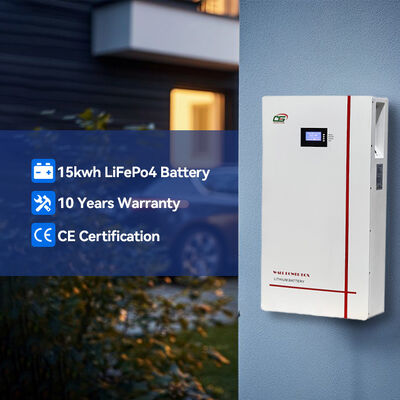 BG03 51.2V 100A 200Ah 10kWh Batteria LiFePO4 montata a parete con sistema di accumulo di energia domestica BMS